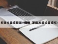 普洱网页栏目结果设计模板（网站栏目设置结构）
